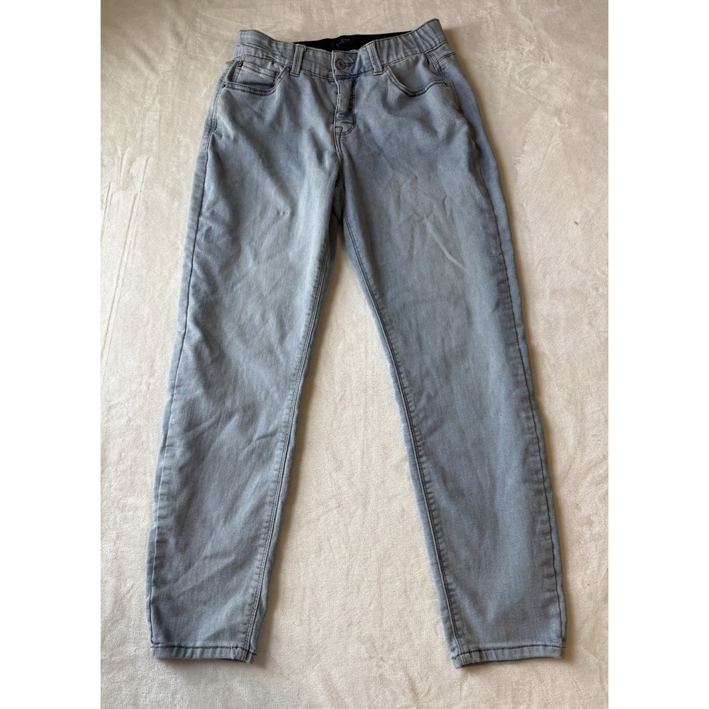 Curve Appeal Womens Jeans High Rise Skinny 8/29 Light Blue Comfort Waist Denim
